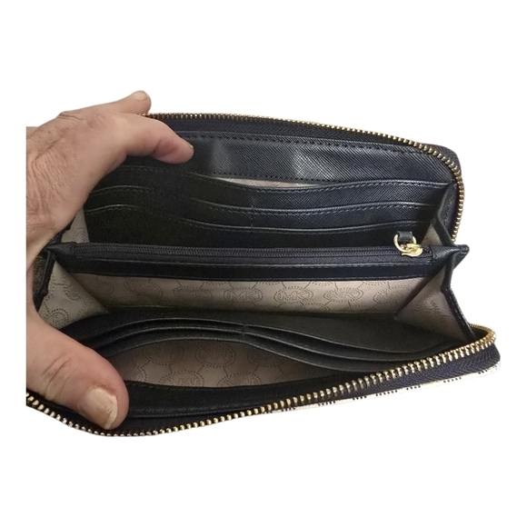 Michael Kors Gray Zip Wallet - Picture 3 of 6